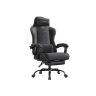 SONGMICS OBG079B01 Gaming Chair, With Footrest, 70 × 70 × 123.5–133 cm