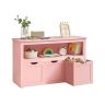 Mänguasjakast VASAGLE LHS380W01, integreeritud kastiga, 102 × 60 × 30 cm