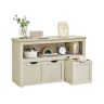 VASAGLE LHS380W01 toy box, with shelves, 102 × 60 × 30 cm
