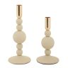 Aster candlestick set, 2 pcs, 10 × 20–25.5 × 10 cm