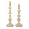 Candlestick set Gemini, 2 pcs, 10 × 29–33 × 10 cm