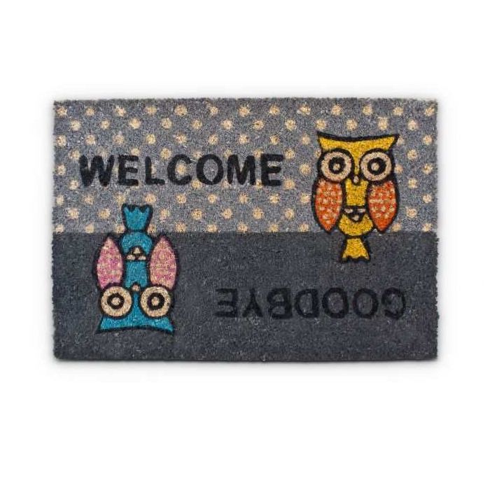 Uksematt "Welcome & Goodbye" 40x60 cm.