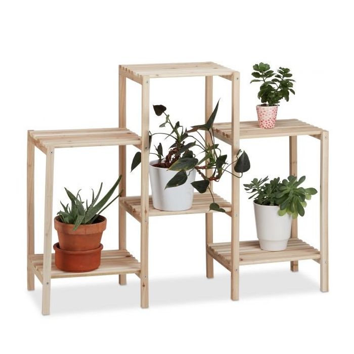 Lillealus 6 riiuliga 70x89x27cm., helepruuni värvi