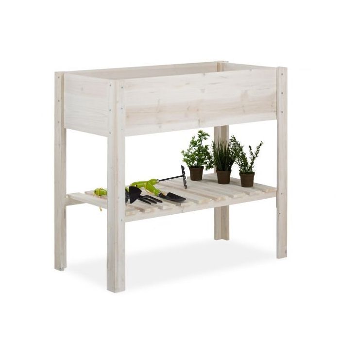 Kõrgendatud voodi 80x88x44cm., valget värvi