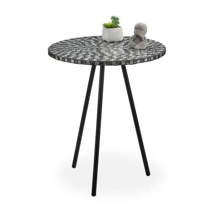 Abilaud 50x41cm., must/hõbedane värv
