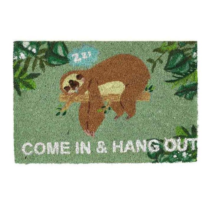 Uksematt "Come in & Hang Out" 60x40 cm.