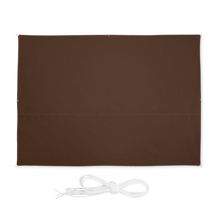 Päikesepoolne ristkülikukujuline markiis 350x250cm., tumepruuni värvi
