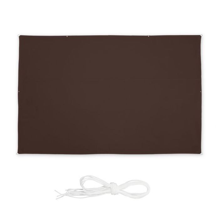 Päikesepoolne ristkülikukujuline markiis 400x200cm., pruuni värvi