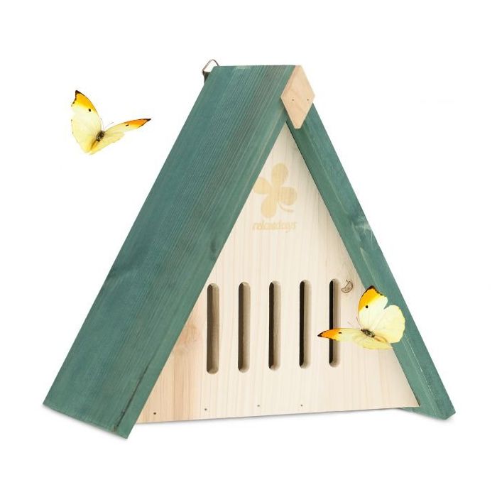 Butterfly hotel 26x27,5x16cm., tumeroheline/helepruun