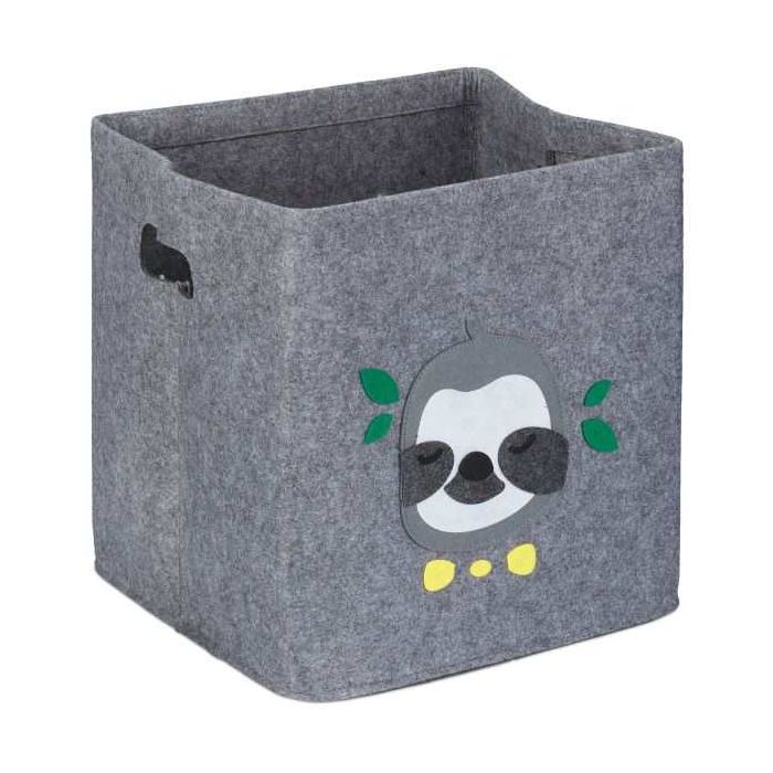 Kokkupandav kott 33x33x33cm., hall/must/valge
