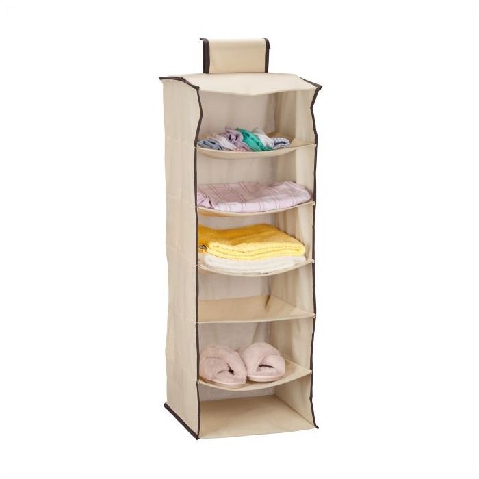 Rippkapi organiseerija 96x32x31cm., helepruun/pruun värv