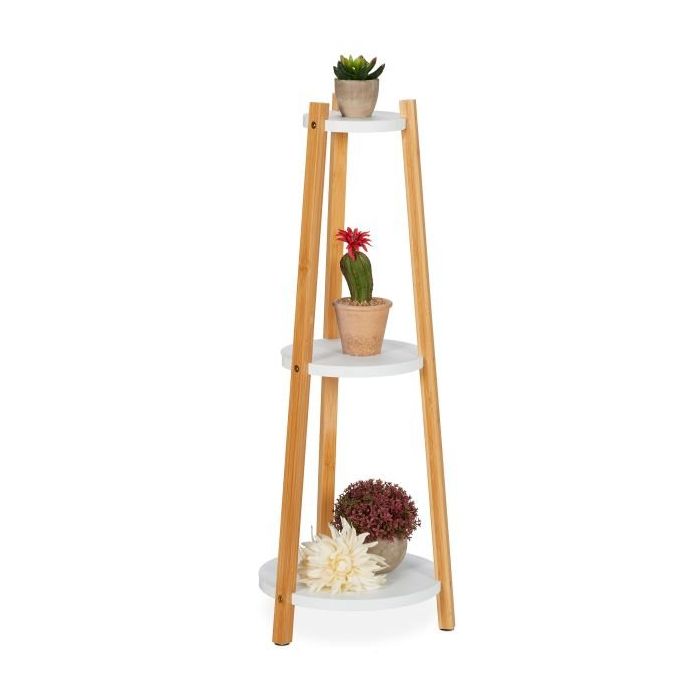 Lillealus 3 riiuliga 73,5x28cm., helepruun/valge
