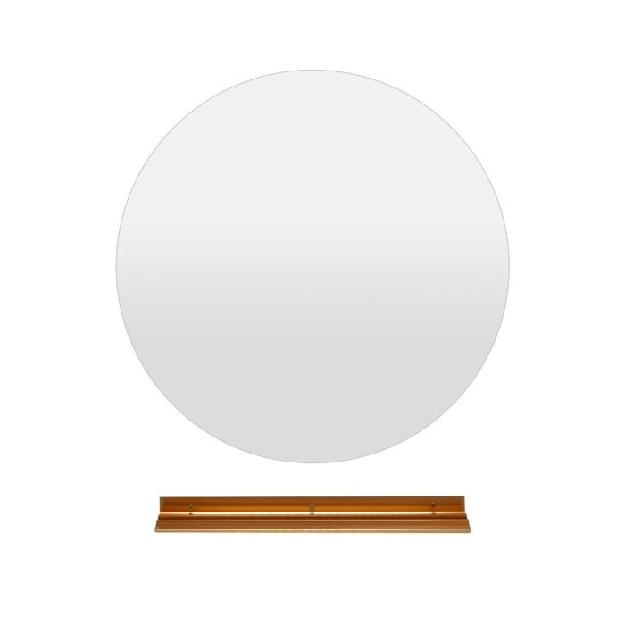LED настенное зеркало 60x3см, серебристого цвета