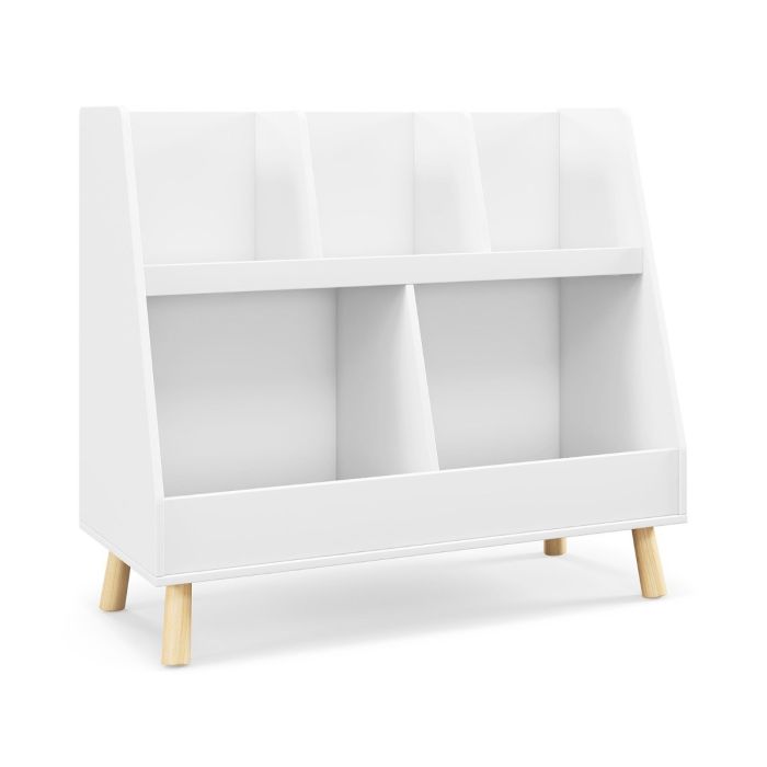 Laste riiul 80x35x71cm, valge/heledat pruunist värvi