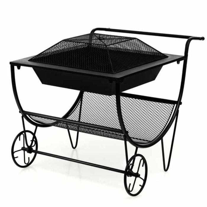 Кострище 75,5x58,5x56,5см, черного цвета