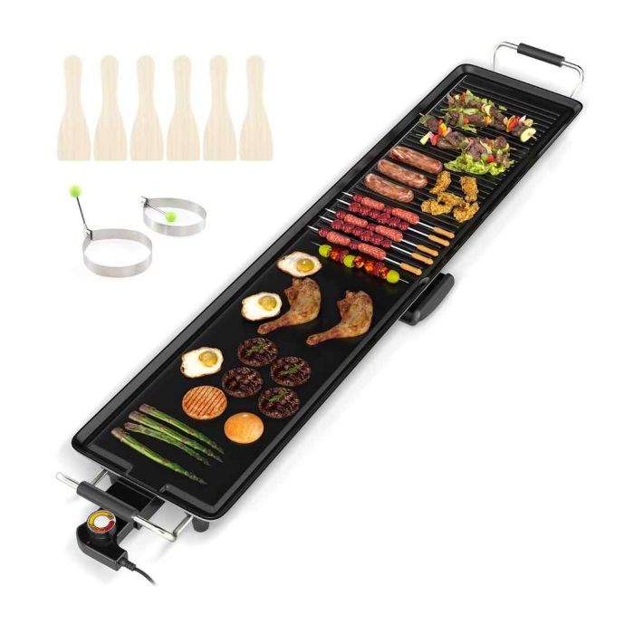 Elektrigrill 116,5x24x10,5cm, musta värvi