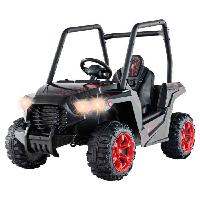 Laste elektriauto 116x68x85cm, musta/punast värvi