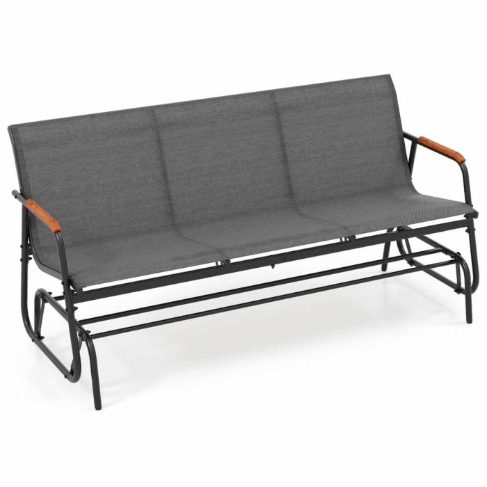 Aiatool 74x169x84cm, halli/musta värvi