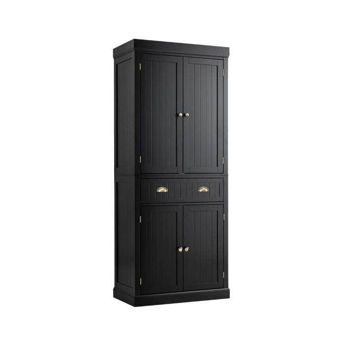 Шкаф 76x40x183,5см, черного цвета