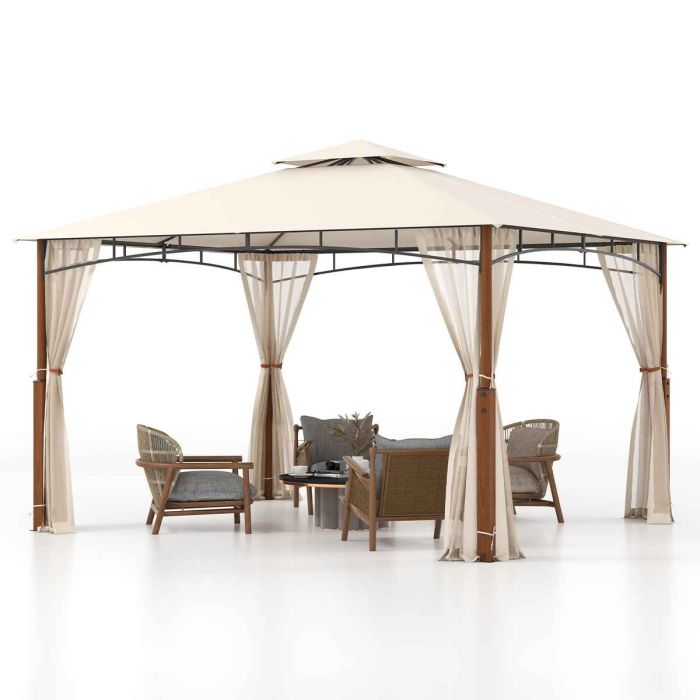 Paviljon 360x300x228cm, liivakarva/heledalt pruun