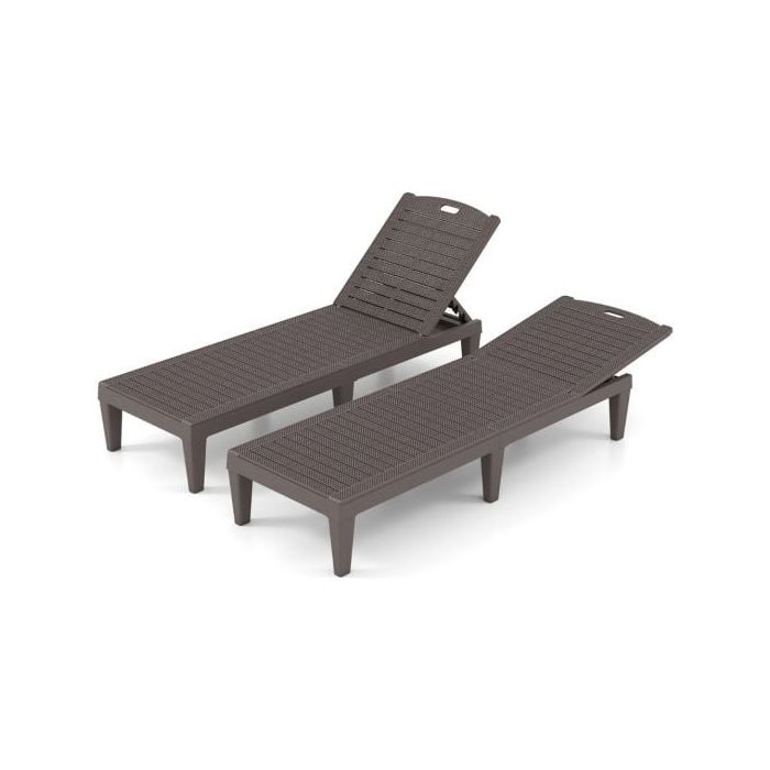 Komplekt 2 lamamistooliga 156x55x83cm, pruun