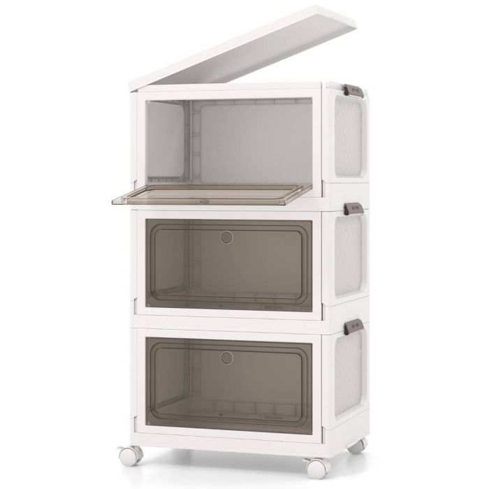 Комод 48x34x82см, белого цвета