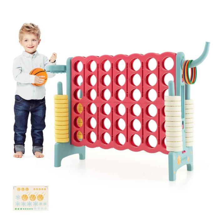 Настольная игра на улице Четыре в ряд 120x33x78,5см, красный/синий цвет
