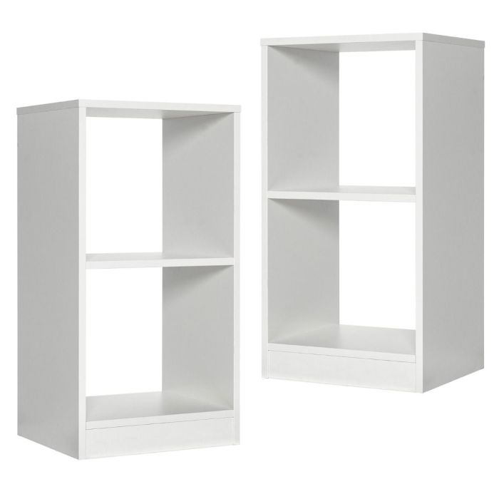 Komplekt 2 riiulist 38x33x72,5cm, valge värv