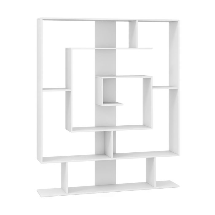 Напольная полка 125x22x150см, белого цвета