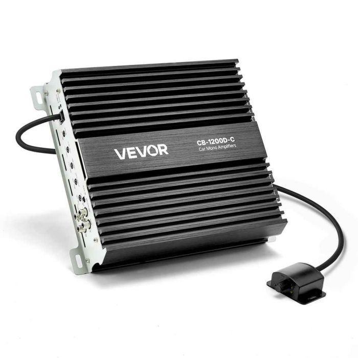 Autovõimendi VEVOR CB-1200D-C, 1 kanal, 1200 W RMS, 265 × 225 × 60 mm