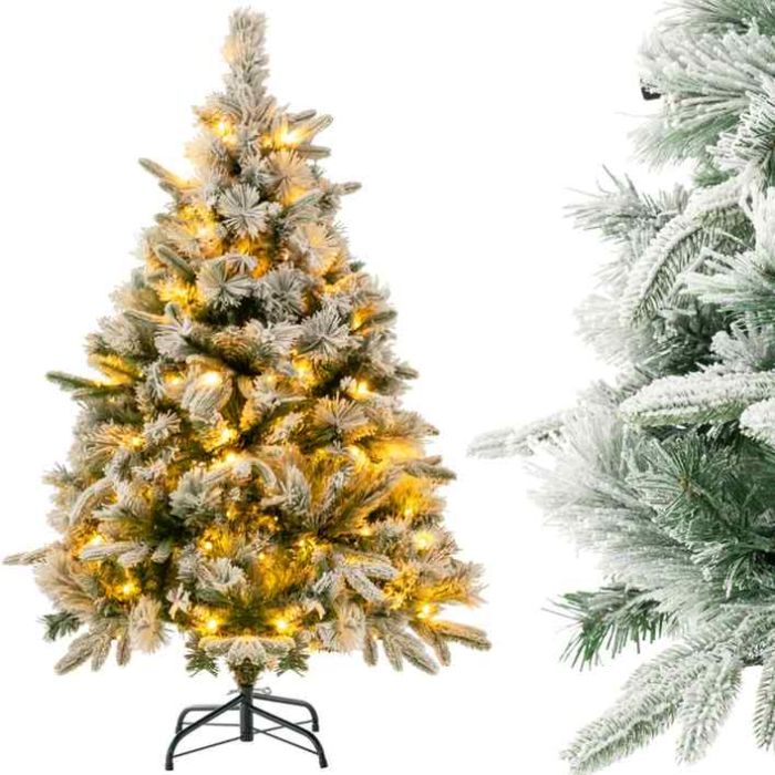 Tehis-LED kuusk 90x136cm, roheline/valge värv