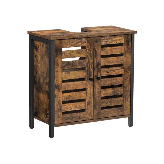 Vintage valamukapp 60 x 30 x 60 cm, pruun / must