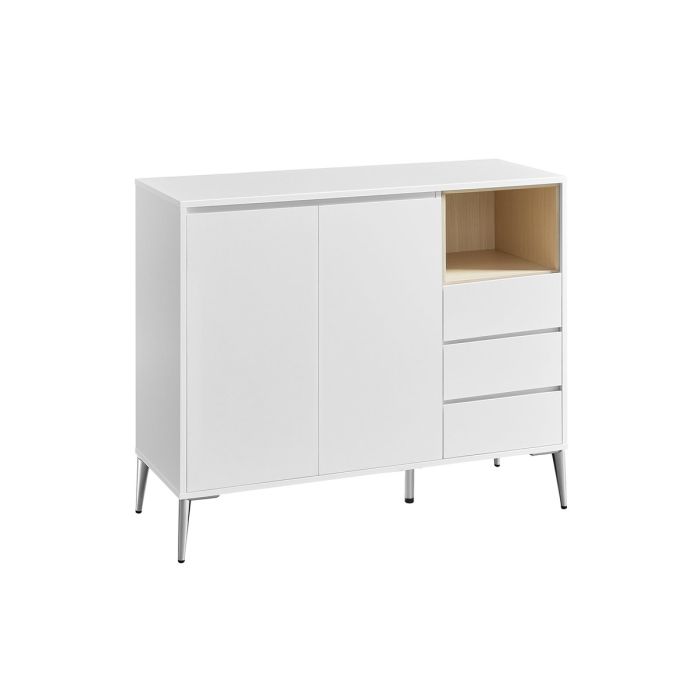 Комод 40x103,5x85см., белый/светло-коричневый
