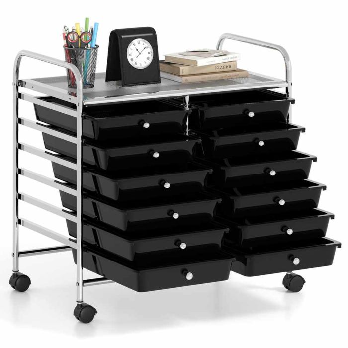 Vanker sahtlitega 64x38x62cm, musta/hõbedase värviga