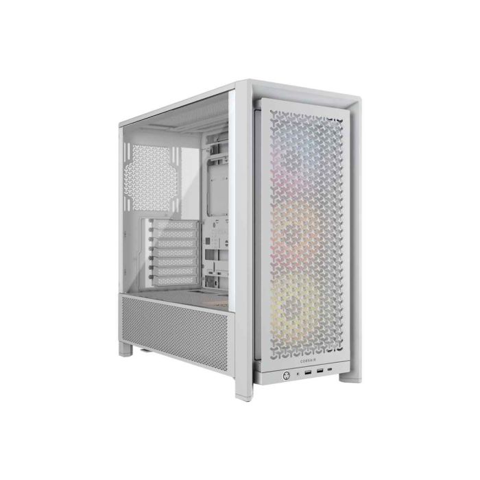Corsair PC Case | Frame 4000D RS ARGB Modular | Mid-Tower | White