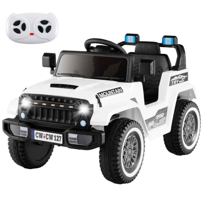 Laste elektriauto 60x95x60cm, valge/musta värvi