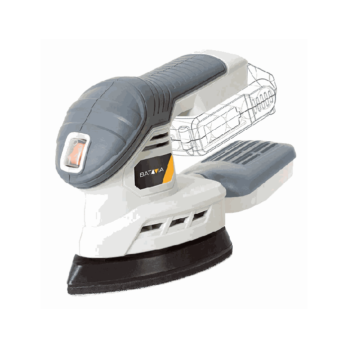 Detail-lihvija Batavia 18V Cordless Detail Sander, 140 × 140 × 80 mm