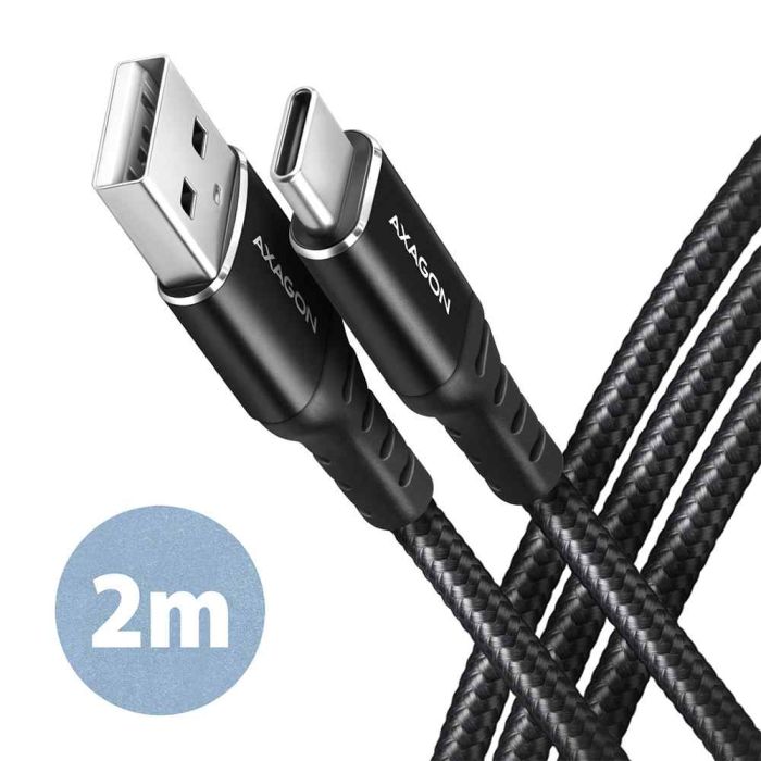 Andme- ja laadimiskaabel AXAGON BUCM-AM20AB, USB Type-C kuni USB Type-A