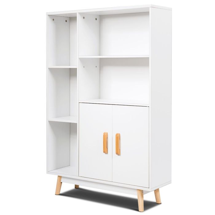 Vabatseisev riiul 80x24x119cm, valge värv