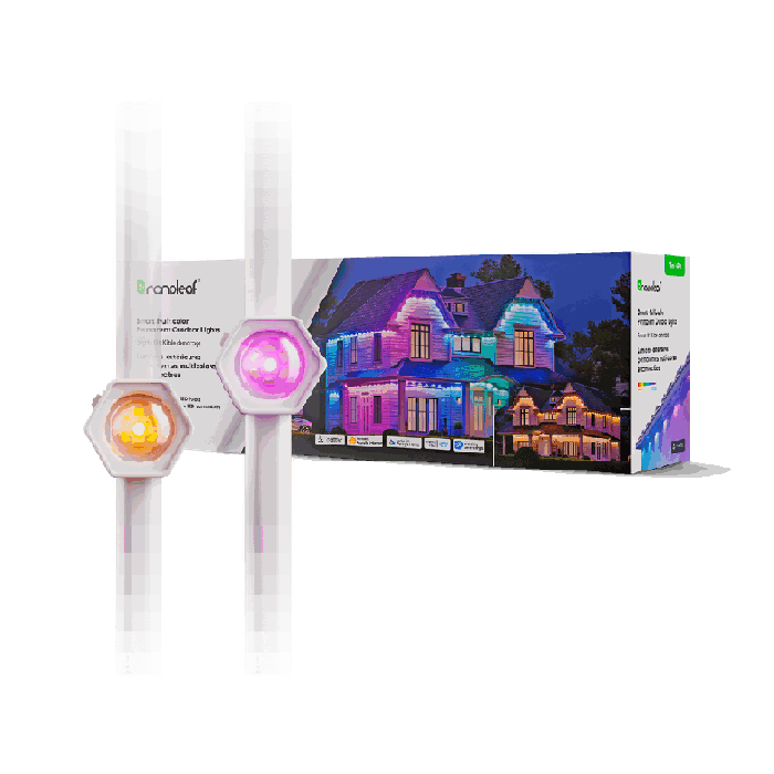 Välisvalgustussüsteem Nanoleaf Smart Multicolor Permanent Outdoor Lights Smarter Kit, 15 m