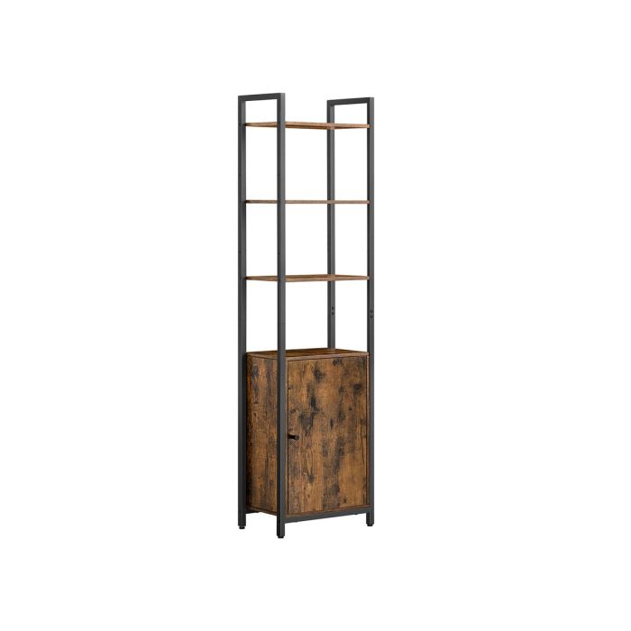 Riiul 24x40x159.5cm., pruun/must
