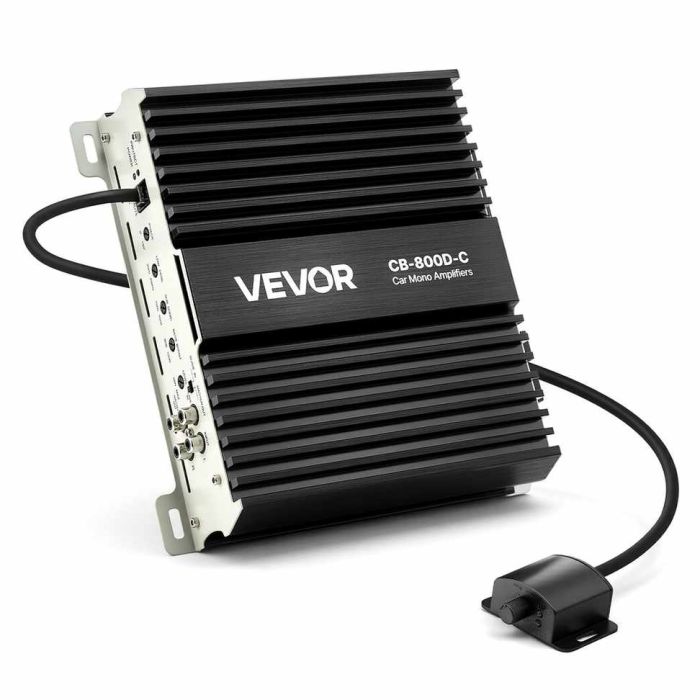 Monoplokk-auto võimendi VEVOR CB-800D-C, 800 W, 1 kanal, 1/2/4 Ω, 213 × 225,5 × 59 mm