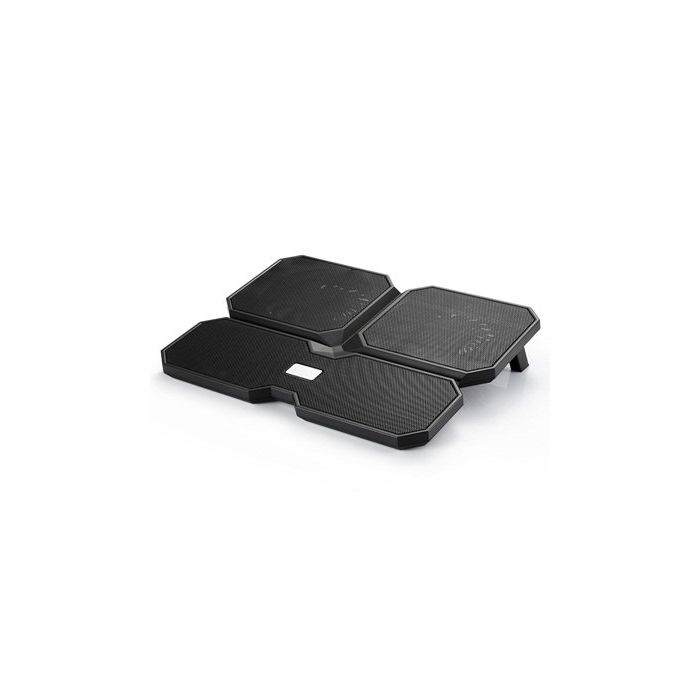 Sülearvuti jahutusalus Deepcool Multicore x6, 4 ventilaatorit, Must, 380 × 295 × 24 mm