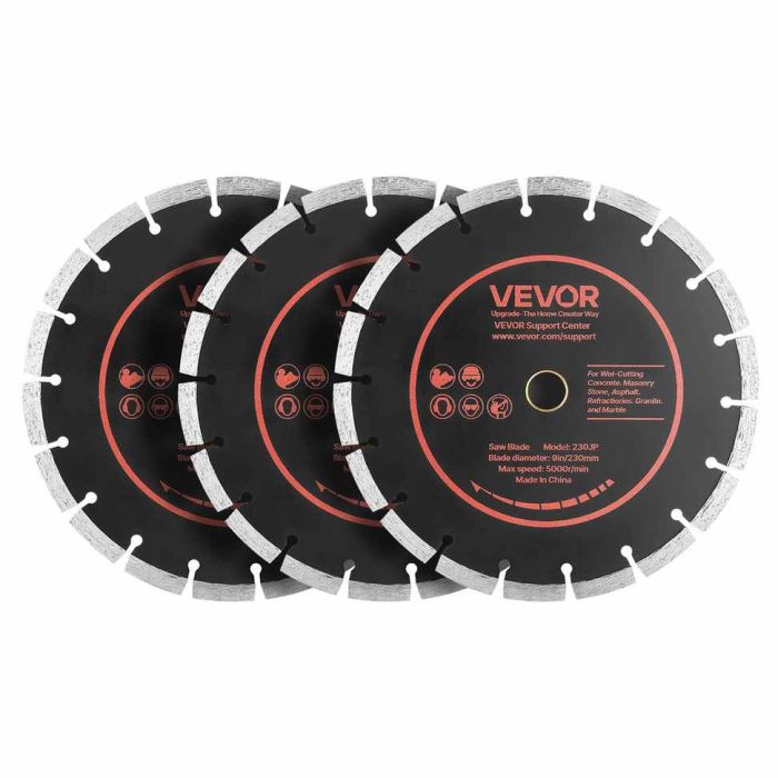 Алмазные диски VEVOR 230JP, 3 шт