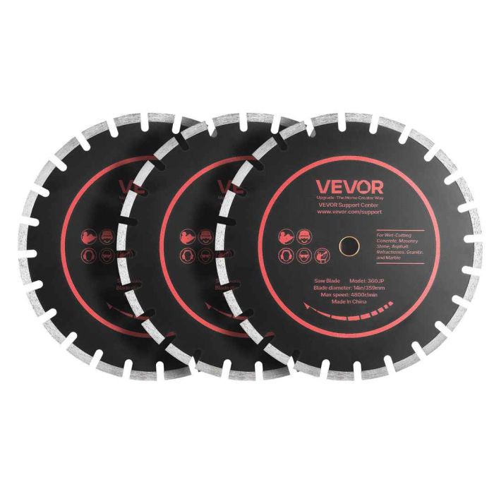 Алмазные диски VEVOR 360JP, 3 шт