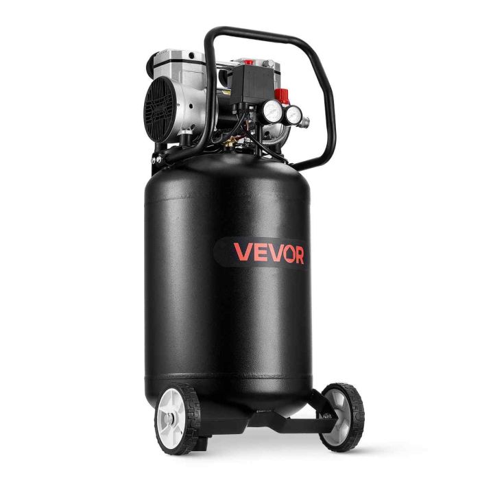 Õhukompressor VEVOR, vertikaalne, õlivaba, 50 l, 43 × 37 × 82,5 cm