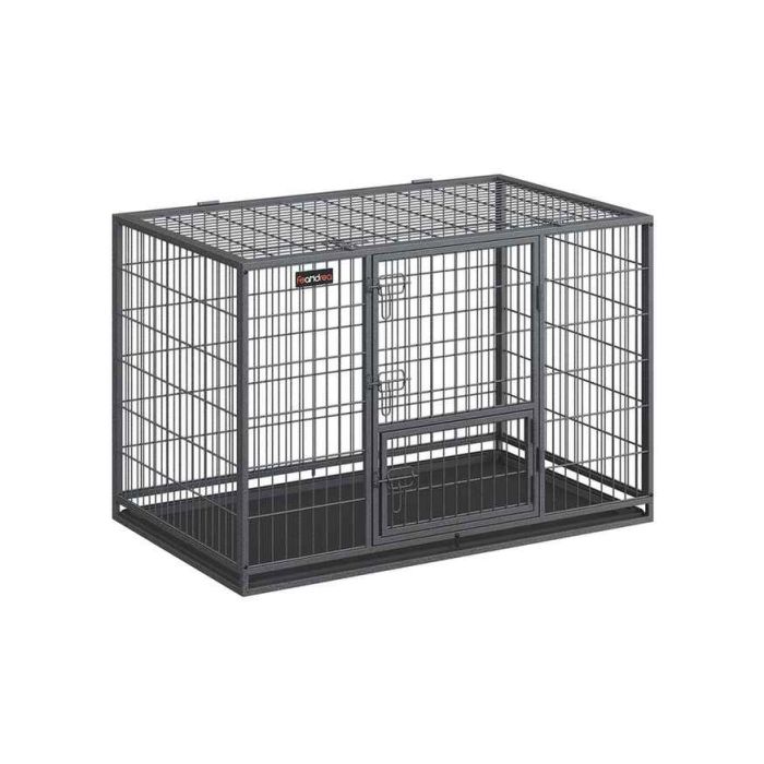 Клетка для собак 122x75,5x80,5см., темно-серая