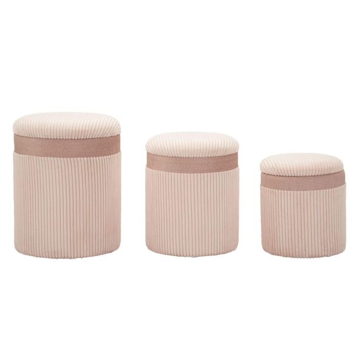 Tumbad Cortina, 3 tk, Roosa, Ø 40,5 × 49,5 cm – 35 × 42 cm – 31 × 38 cm