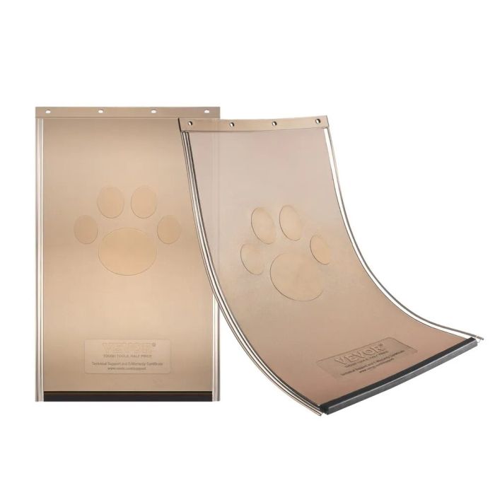 PVC lemmikloomaukse klapp XL, ilmastikukindel, magnetribaga, 34,6 cm x 60,6 cm