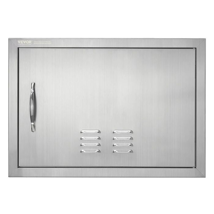 Roostevabast terasest ühekordne välistingimustes kasutatava grilli uks 610x432 mm